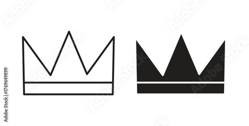 Crown icon simple flat trend modern graphic design abstract logotype