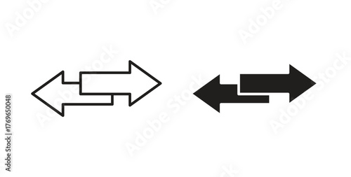 Data transfer icon simple flat trend modern graphic design abstract logotype