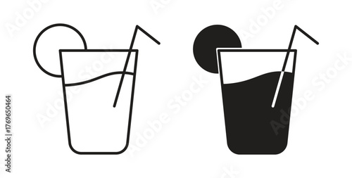 Drink icon simple flat trend modern graphic design abstract logotype