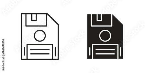 Floppy disk icon simple flat trend modern graphic design abstract logotype