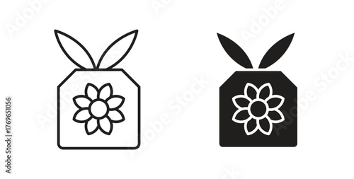 Furoshiki icon simple flat trend modern graphic design abstract logotype