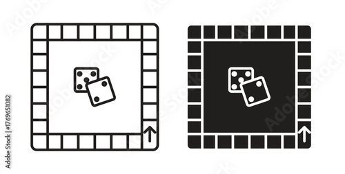 Game board icon simple flat trend modern graphic design abstract logotype