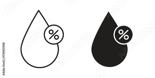 Humidity icon simple flat trend modern graphic design abstract logotype