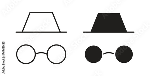 Incognito icon simple flat trend modern graphic design abstract logotype