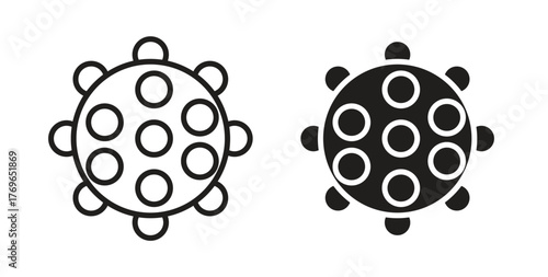 Massage ball icon simple flat trend modern graphic design abstract logotype