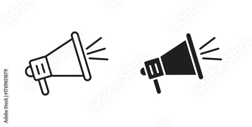 Megaphone icon simple flat trend modern graphic design abstract logotype