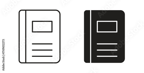 Notebook icon simple flat trend modern graphic design abstract logotype