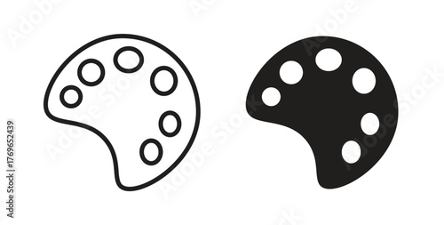 Palette icon simple flat trend modern graphic design abstract logotype