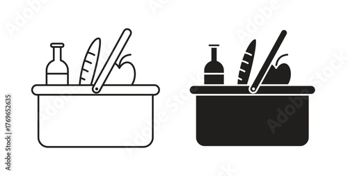 Picnic icon simple flat trend modern graphic design abstract logotype