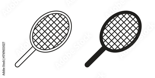 Racquet icon simple flat trend modern graphic design abstract logotype