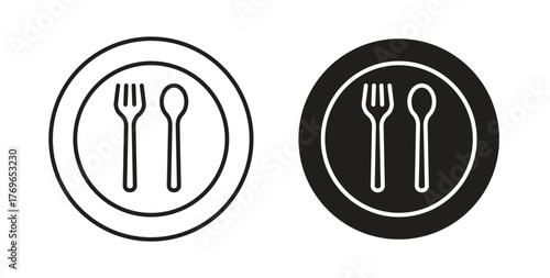 Restaurant icon simple flat trend modern graphic design abstract logotype