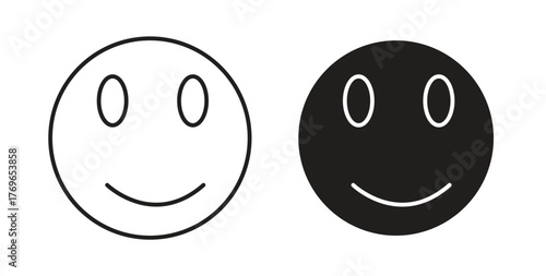 Smile icon simple flat trend modern graphic design abstract logotype