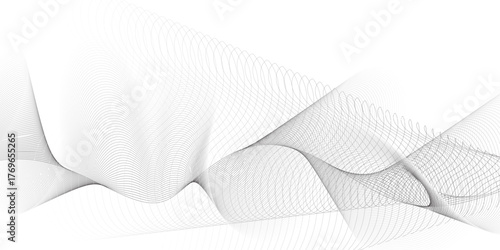Abstract vector background with wavy lines. abstract soft wave lines dynamic flowing gray light isolated background. Energy technology concept modern backdrop created using blend tool smooth stripe.	