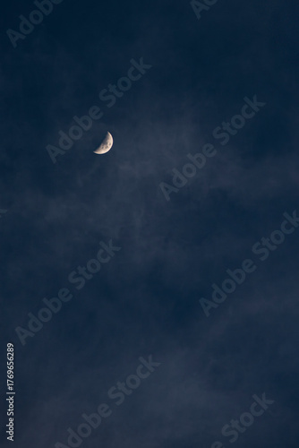 Beautiful moon in the sky