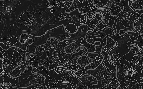 Topographic map abstract background with contour altitude lines
