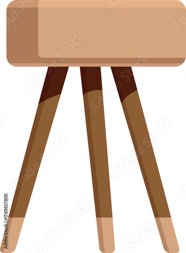 Pommel horse equipment standing on three legs, used in artistic gymnastics for vaulting and other exercises
