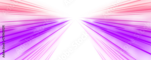 PNG high-tech city background with abstract light streaks, motion blur, and glowing curves. Dynamic energy swirls across the road vortex. Perfect vector for futuristic speed, technology, and digital m