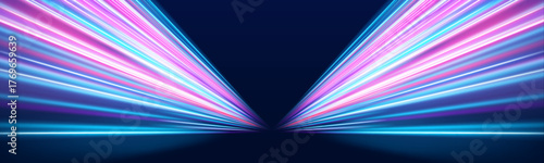PNG modern car vector with glowing lines, sparkling neon trails, and brilliant motion effects. Transparent energy waves twist across digital cyberspace. Perfect for fast, futuristic highway and speed 