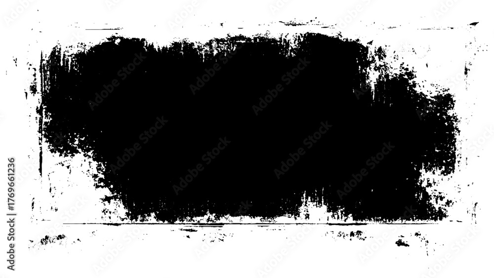 Naklejka premium Rough grunge rectangle shape. Vector illustration