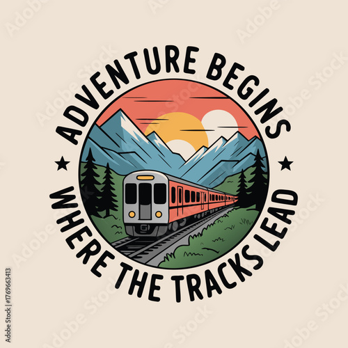 Train adventure begins where the tracks lead scenic mountain landscape