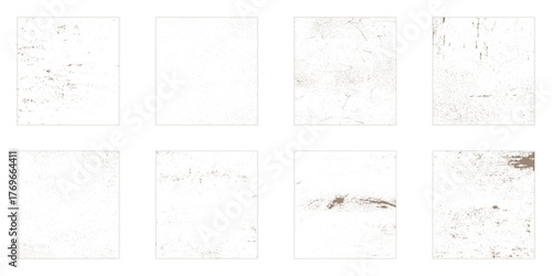 Set of Black and white grunge. Distress overlay texture. Surface dust and rough dirty wall background concept. Distress illustration simply place over object to create grunge effect. Vector