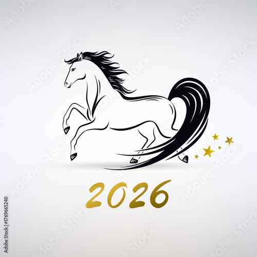 Symbol of the Year is a Horse with Golden Stars