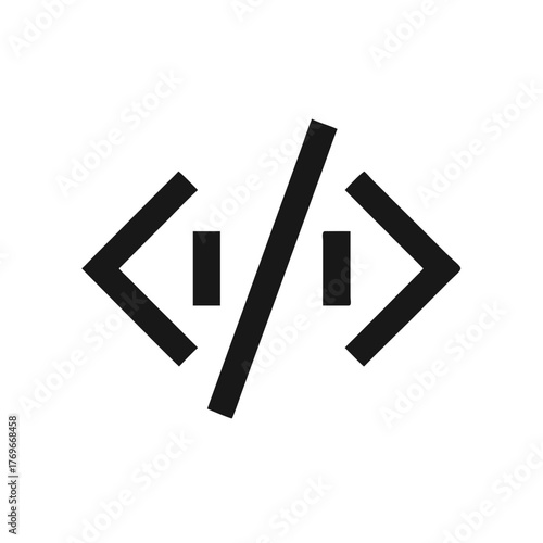 Code icon for modern digital concept and design