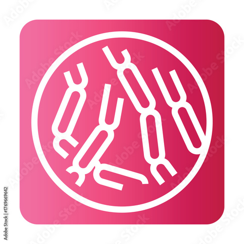 Bulgaricus black line icon for digital and print projects.