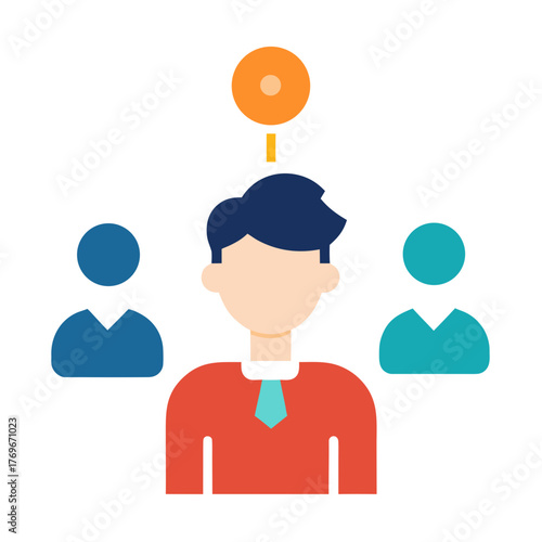 Recruiter Choosing Best Candidate Selection Hiring Process Vector Illustration