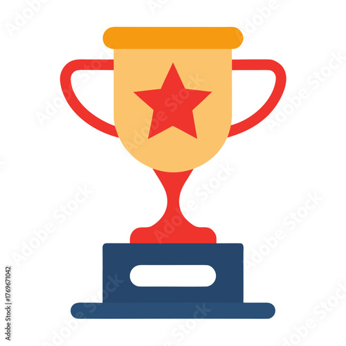 Trophy Icon Victory Reward Achievement Success Winner Vector Illustration