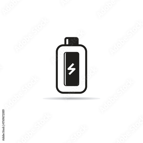battery icon on white background vector illustration