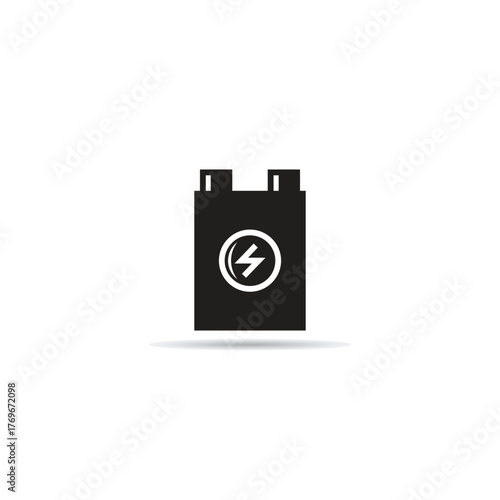 battery icon on white background vector illustration