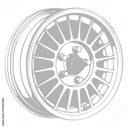 Car Wheel Illustration