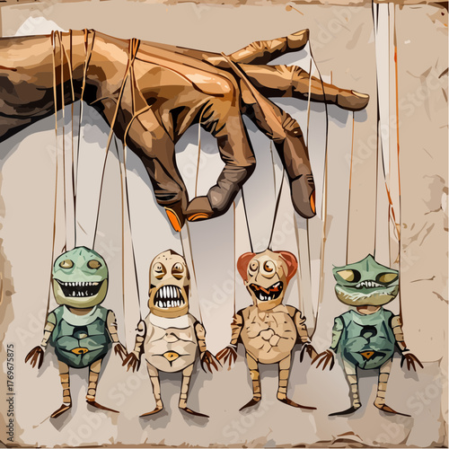 Undead puppets zombies halloween 