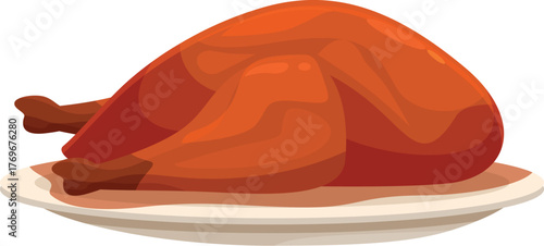 Whole roasted turkey served on a platter, embodying the spirit of thanksgiving and festive culinary traditions