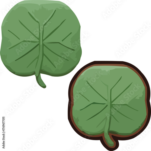 Single green leaf conveys freshness and nature