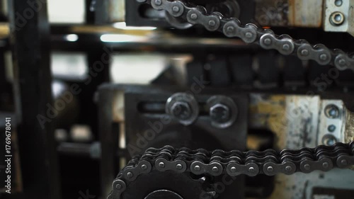 Sprocket tension closeup, Inspecting chain tension and sprocket wear