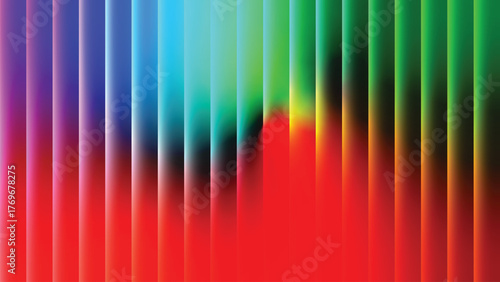 Abstract background of vertical lines in rainbow colors, blending and creating a vibrant spectrum of hues