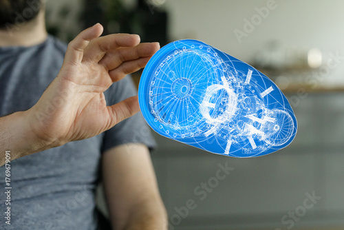 Conceptual image of a perso...