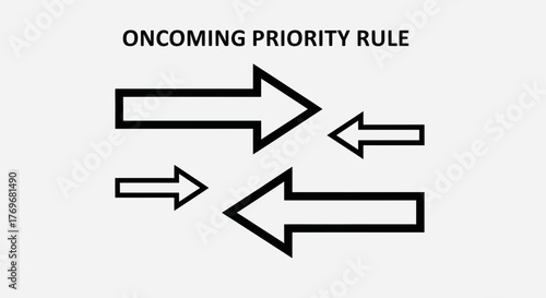 Oncoming Priority Rule Concept Of Guidance And Forward Directional Approach