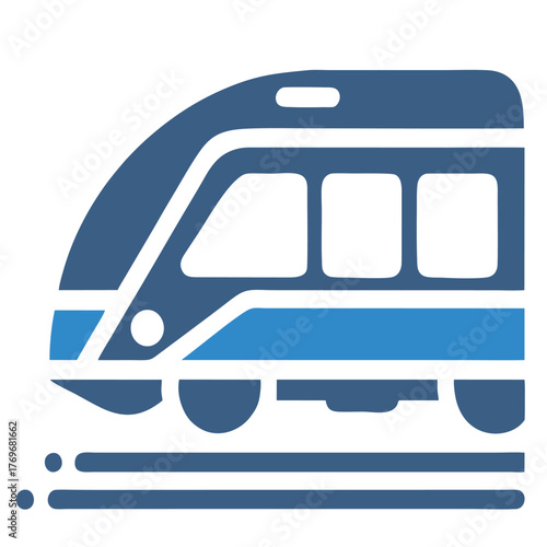 design logo icon vector illustration minimalist metro train