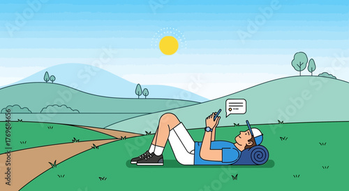 Relaxing In Nature And Utilizing Technology To Unwind And Enjoy Leisure Time Outdoors