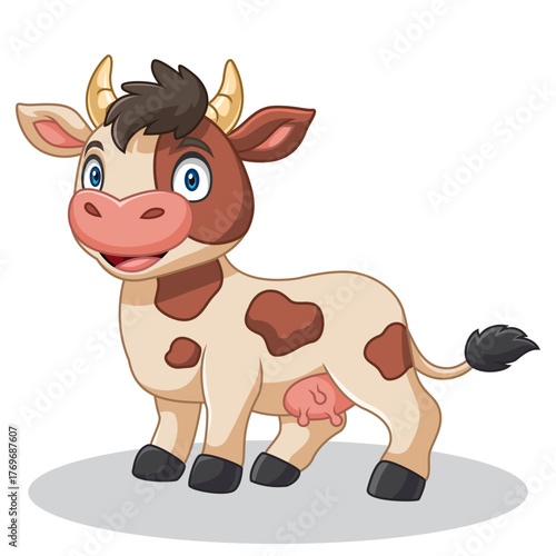 cute and adorable cow cartoon