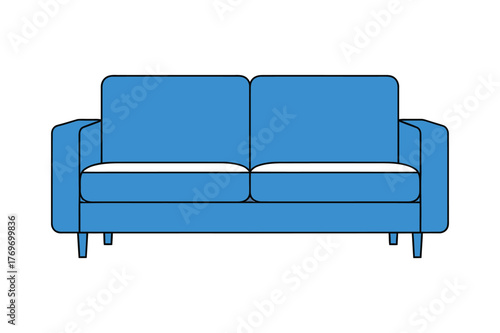 Modern Sofa Vector Illustration