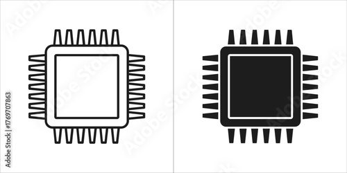 Illustration of a computer chip