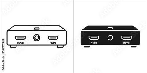 Illustration of a hdmi splitter