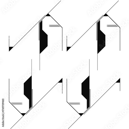 Digital Tech Lines Composition / Digitale Tech-Linien-Komposition / Composición digital de líneas tecnológicas