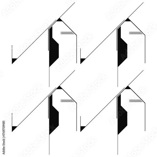 Digital Tech Lines Composition / Digitale Tech-Linien-Komposition / Composición digital de líneas tecnológicas