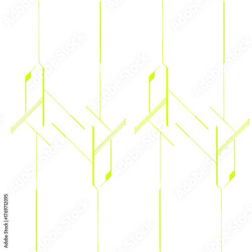 Digital Tech Lines Composition / Digitale Tech-Linien-Komposition / Composición digital de líneas tecnológicas