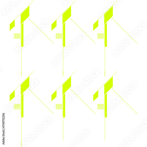 Digital Tech Lines Composition / Digitale Tech-Linien-Komposition / Composición digital de líneas tecnológicas